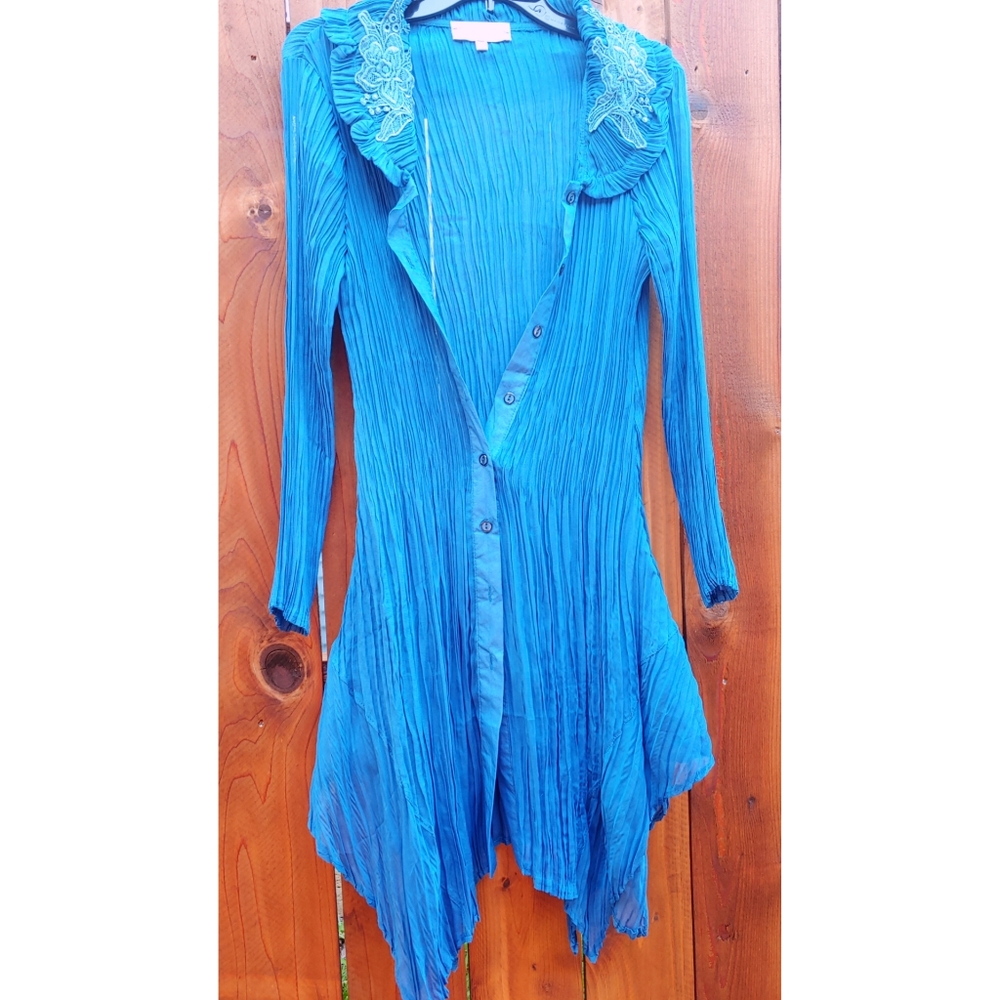 Pretty Angel Silk Blend Crinkle Jacket